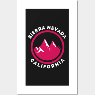 Sierra Nevada California - Sierra Nevada Ski Snowboard Mountain California Yosemite Travel Posters and Art